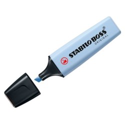 Rotulador stabilo boss fluorescente 70 pastel azul ventoso