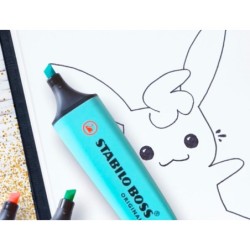 Rotulador stabilo boss fluorescente 70 deskset estuche de 23 unidades colores surtidos