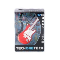 Memoria usb tech on tech guitarra red one 32 gb