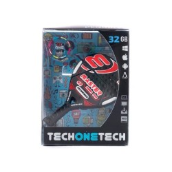 Memoria usb tech on tech raqueta padel roja 32 gb