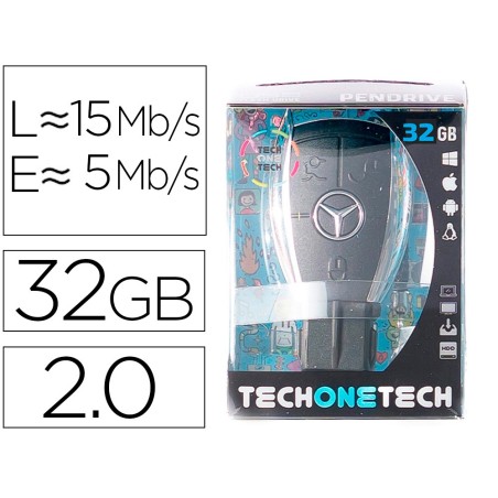 Memoria usb tech on tech llave mercedes 32 gb