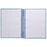 Cuaderno espiral a4 micro antartik tapa forrada 80h 90 gr cuadro 5mm 1 banda 4 taladros azul oscuro