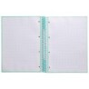 Cuaderno espiral a4 micro antartik tapa forrada 80h 90 gr cuadro 5mm 1 banda 4 taladros menta