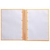 Cuaderno espiral a4 micro antartik tapa forrada 80h 90 gr cuadro 5mm 1 banda 4 taladros mostaza