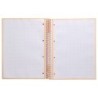Cuaderno espiral a4 micro antartik tapa forrada 80h 90 gr cuadro 5mm 1 banda 4 taladros color peach