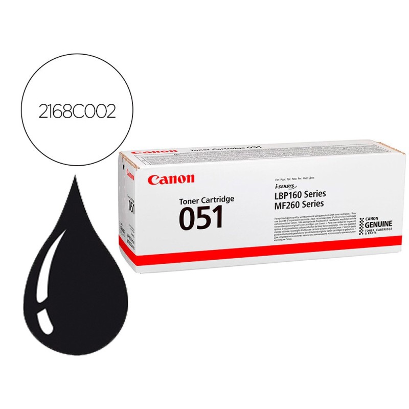 Toner canon 051 1700p isensys lbp162 negro
