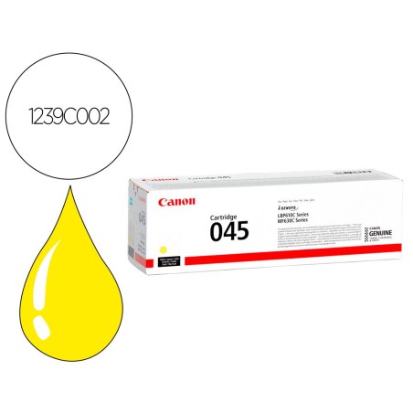 Toner canon 045y mf631 mf633 mf635 amarillo