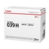 Toner canon 039h isensys lbp351x lbp352x negro