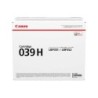 Toner canon 039h isensys lbp351x lbp352x negro