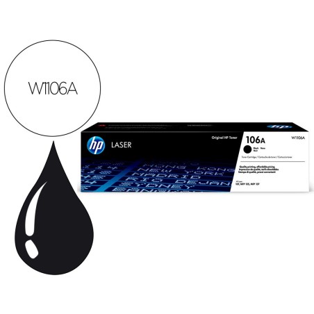 Toner hp laser 107a/w, mfp 135anegro 106a