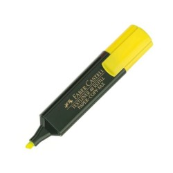 Rotulador faber castell fluorescente textliner 48-07 amarillo blister de 1 unidad