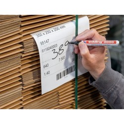 Rotulador edding marcador permanente 3000 negro n.1 punta redonda 1,5-3 mm blister de 1 unidad