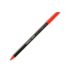 Rotulador edding punta fibra 1200 rojo n.2 punta redonda 0.5 mm blister de 2 unidades