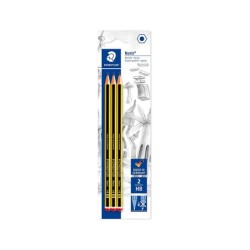 Lapices de grafito staedtler noris n.2 hb blister de 3 unidades