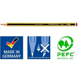 Lapices de grafito staedtler noris n.2 hb blister de 10 unidades