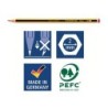 Lapices de grafito staedtler noris n.2 hb blister de 3 unidades  1 goma de borrar mars plastic
