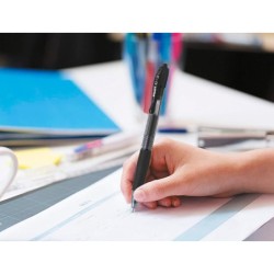 Boligrafo pilot g-2 negro tinta gel retractil sujecion de caucho en blister