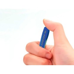Boligrafo pilot super grip azul retractil sujecion de caucho tinta base de aceite en blister de 2 unidades
