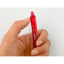 Boligrafo pilot frixion clicker borrable 0,7 mm punta media rojo en blister