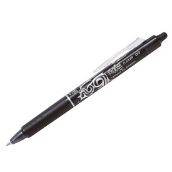 Boligrafo pilot frixion clicker borrable 0,7 mm punta media negro en blister