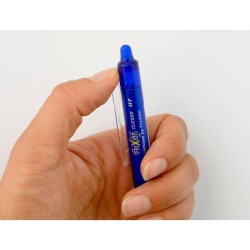 Boligrafo pilot frixion clicker borrable 0,7 mm punta media azul en blister