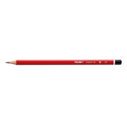 Lapices de grafito milan hexagonal hb  goma 430  afilalapiz blister de 3 unidades
