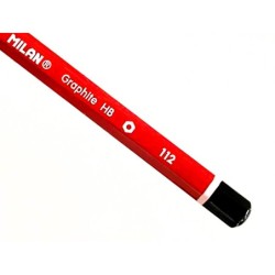 Lapices de grafito milan hexagonal hb  goma 430  afilalapiz blister de 3 unidades
