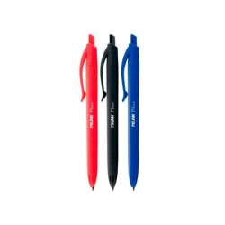 Boligrafo milan p1 retractil 1 mm touch blister de 4 unidades colores surtidos
