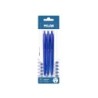 Boligrafo milan p1 retractil 1 mm touch azul blister de 3 unidades