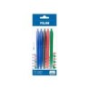 Boligrafo milan p1 retractil 1 mm touch blister de 5 unidades colores surtidos