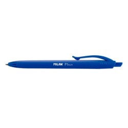 Boligrafo milan p1 retractil 1 mm touch blister de 5 unidades colores surtidos