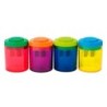 Sacapuntas milan collection plastico 2 usos  4 gomas de borrar 430
