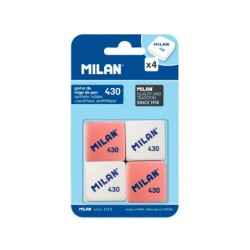 Goma de borrar milan 430 blister de 4 unidades