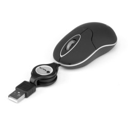 Raton ngs wired sin 1000 dpi retractil 3 botones usb color negro