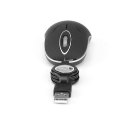Raton ngs wired sin 1000 dpi retractil 3 botones usb color negro