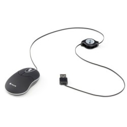Raton ngs wired sin 1000 dpi retractil 3 botones usb color negro