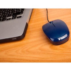 Raton ngs wired flame optico con cable 1000 dpi ambidiestros usb color azul