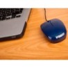 Raton ngs wired flame optico con cable 1000 dpi ambidiestros usb color azul