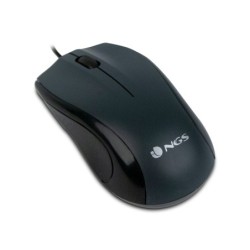 Raton ngs wired mist optico con cable 1000 dpi ambidiestros usb color negro