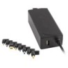 Adaptador de corriente ngs automatic 45w con 8 adaptadores y salida usb 2a
