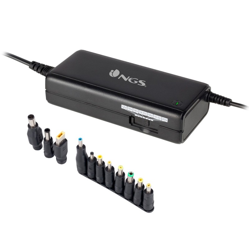 Adaptador de corriente ngs manual laptop 90w con 11 adaptadores Adaptador de corriente ngs manual laptop 90w con 11 adaptadores