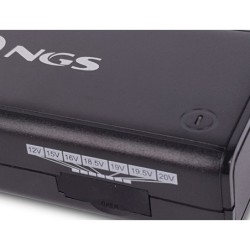 Adaptador de corriente ngs manual laptop 90w con 11 adaptadores