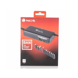Adaptador de corriente ngs manual laptop 90w con 11 adaptadores