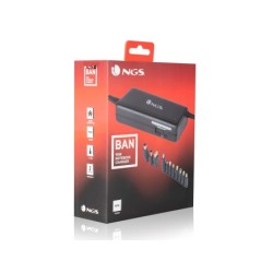 Adaptador de corriente ngs manual laptop 90w con 11 adaptadores