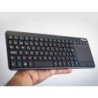 Teclado ngs warrior inalambrico touch pad con teclas multimedia de 2,4 ghz color negro
