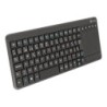 Teclado ngs warrior inalambrico touch pad con teclas multimedia de 2,4 ghz color negro