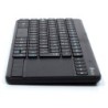 Teclado ngs warrior inalambrico touch pad con teclas multimedia de 2,4 ghz color negro