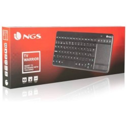 Teclado ngs warrior inalambrico touch pad con teclas multimedia de 2,4 ghz color negro