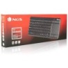 Teclado ngs warrior inalambrico touch pad con teclas multimedia de 2,4 ghz color negro