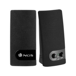 Altavoz ngs multimedia 2.0 rms 2w alimentacion usb con interruptor volumen color negro